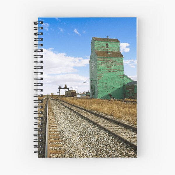 Item preview, Historic grain elevator next to the railway tracks | Agricultural machinery and grain storage facility designed and sold by Mahilis.