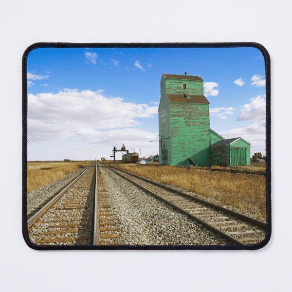 Item preview, Historic grain elevator next to the railway tracks | Agricultural machinery and grain storage facility designed and sold by Mahilis.