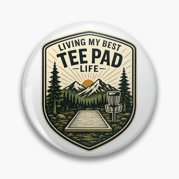 Item preview, Living My Best Tee Pad Life Disc Golf Tee Pad designed and sold by InkRoot01.