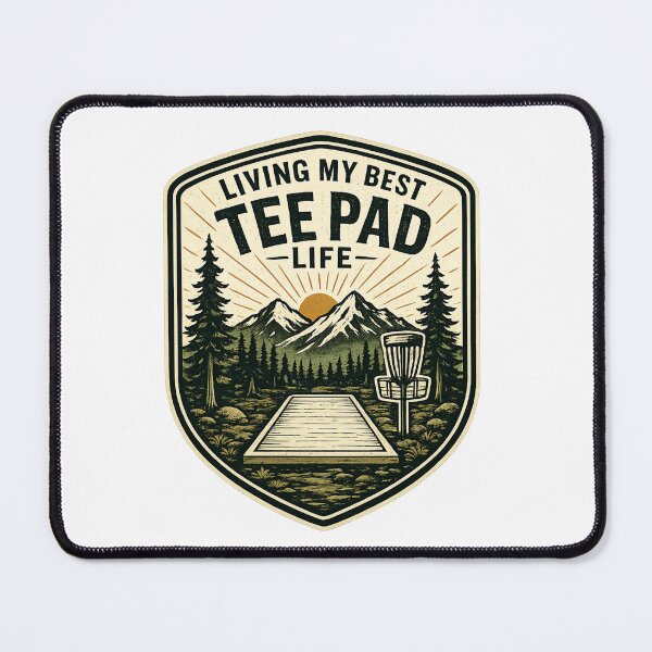 Item preview, Living My Best Tee Pad Life Disc Golf Tee Pad designed and sold by InkRoot01.