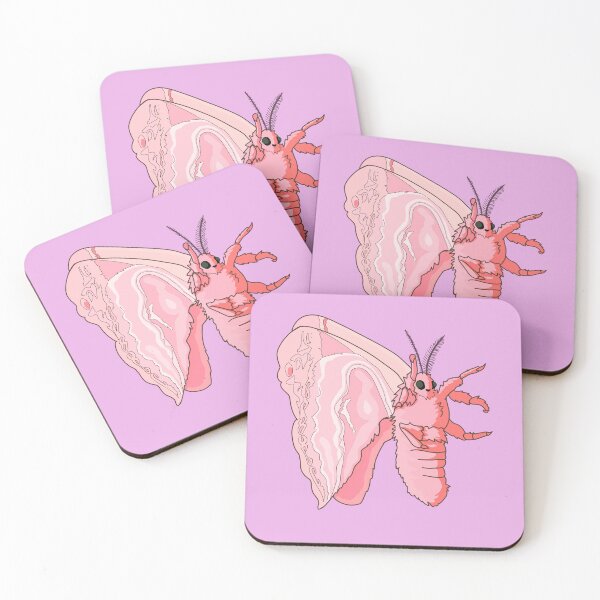 Item preview, Pink Silk Moth designed and sold by CaffeineCraftedCreations.