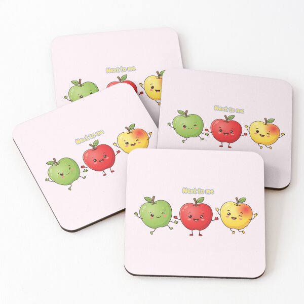 Item preview, Cute Kawaii Apples Next To Me Cute FruitCute Kawaii Apples Next To Me Cute Fruit designed and sold by jo-e-basta.