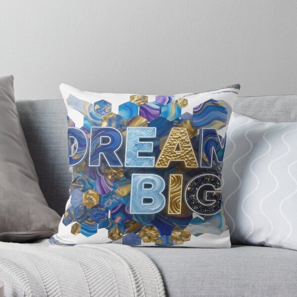 Item preview, Striking Blue DREAM BIG designed and sold by dazzlemakers.