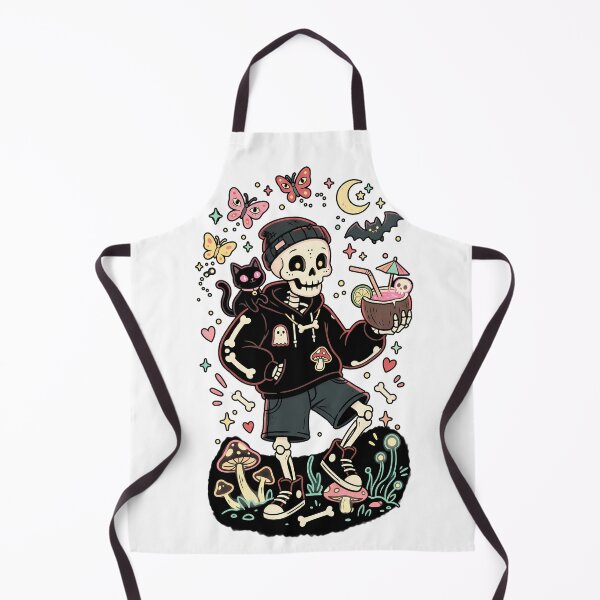 Item preview, Skeleton Wearing Beanie Hoodie Shorts and Sneakers Holding Coconut Drink designed and sold by MisteryDesigner.