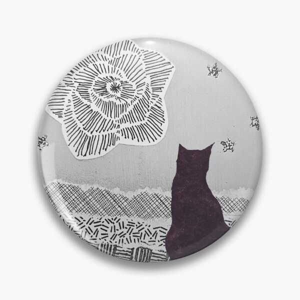 Item preview, Starry Cat - Mixed Media Collage Print designed and sold by SnapStick Travel Stickers.