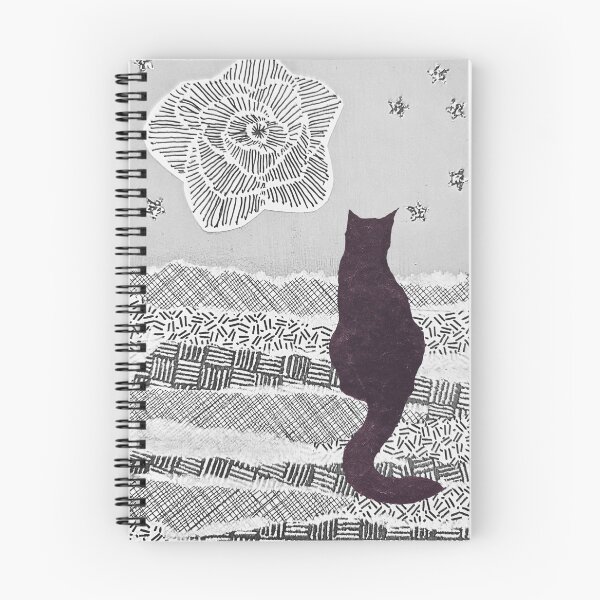 Item preview, Starry Cat - Mixed Media Collage Print designed and sold by SnapStick Travel Stickers.