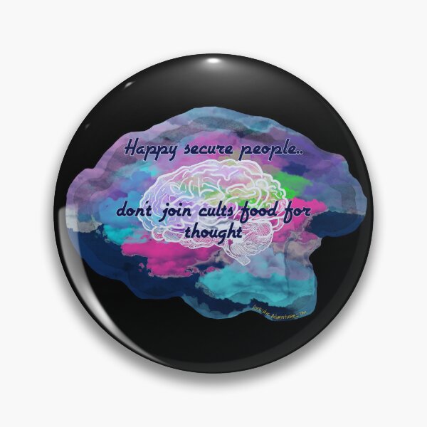 Item preview, Happy Secure People Don't Join Cults – Critical Thinking Quote Art designed and sold by aadventures.