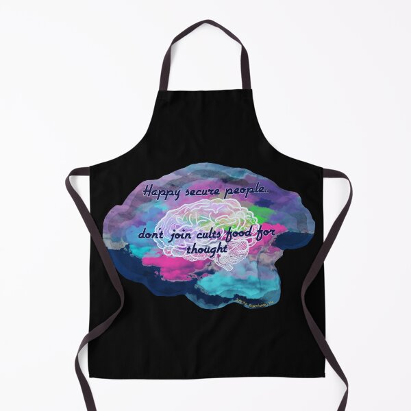Item preview, Happy Secure People Don't Join Cults – Critical Thinking Quote Art designed and sold by aadventures.