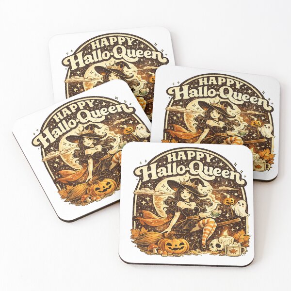Artikelvorschau, Fröhliche Hallo-Königin | Retro-Hexen-Halloween-Design entworfen und verkauft von mocci10.