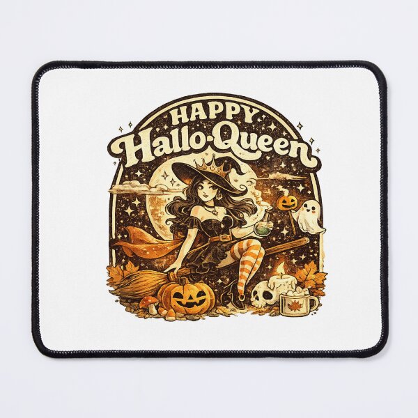 Item preview, Happy Hallo-Queen | Retro Witch Halloween Design designed and sold by mocci10.