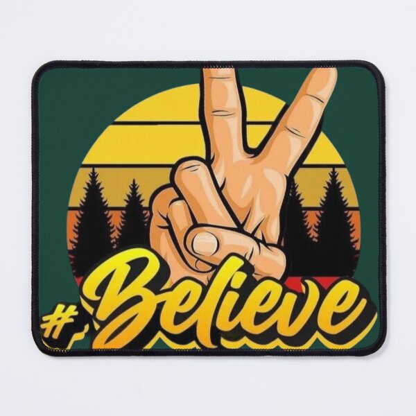 Item preview, Believe Peace Sign Retro Sunset Vintage Aesthetic Quote designed and sold by GlowAura7.