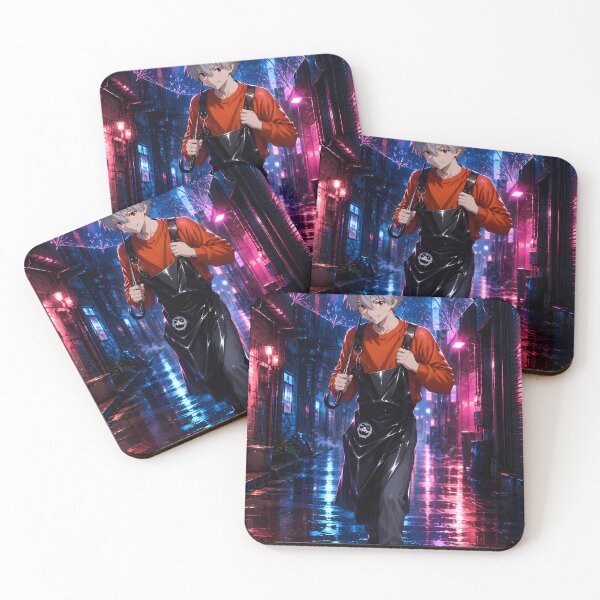 Item preview, Kaworu Nagisa Neon Genesis Evangelion Neon Rain Walk designed and sold by Dashsopaner.