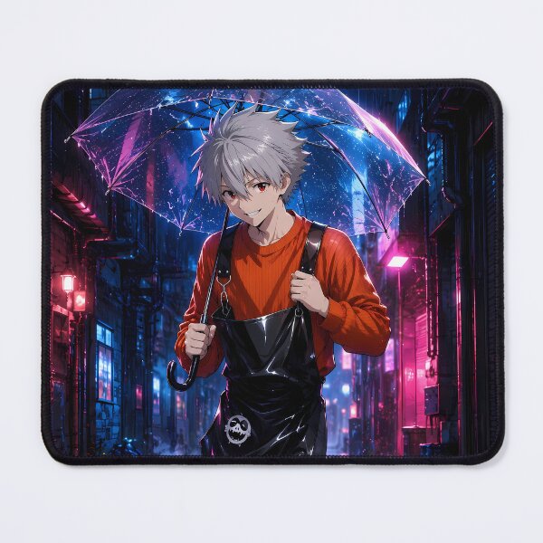 Item preview, Kaworu Nagisa Neon Genesis Evangelion Neon Rain Walk designed and sold by Dashsopaner.