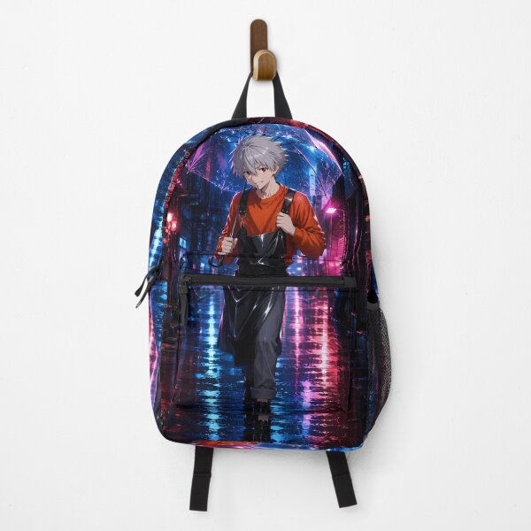 Item preview, Kaworu Nagisa Neon Genesis Evangelion Neon Rain Walk designed and sold by Dashsopaner.