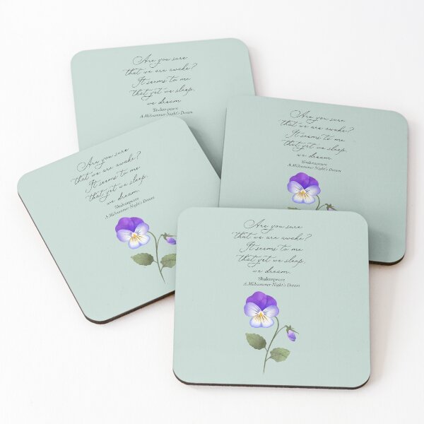 Item preview, A Midsummer Night’s Dream illustrated quote designed and sold by Caitie-M.