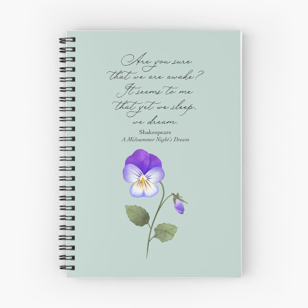 Item preview, A Midsummer Night’s Dream illustrated quote designed and sold by Caitie-M.