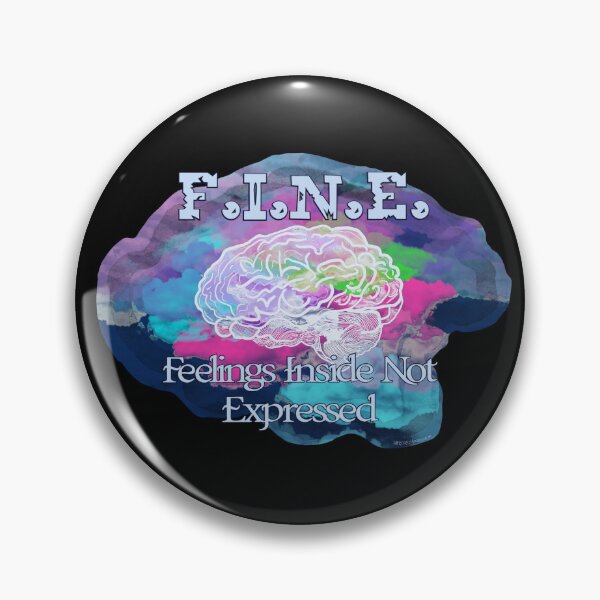 Item preview, I.N.E. – Feelings Inside Not Expressed | Mental Health Awareness Art designed and sold by aadventures.