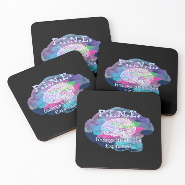 Item preview, I.N.E. – Feelings Inside Not Expressed | Mental Health Awareness Art designed and sold by aadventures.