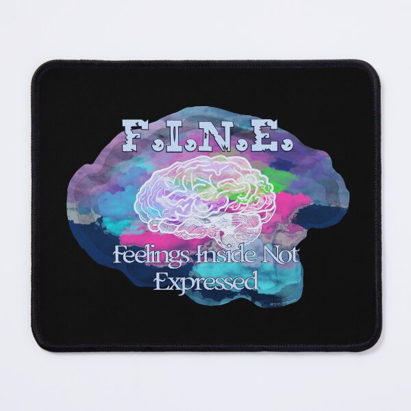 Item preview, I.N.E. – Feelings Inside Not Expressed | Mental Health Awareness Art designed and sold by aadventures.