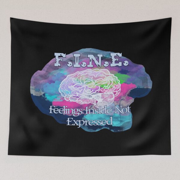 Item preview, I.N.E. – Feelings Inside Not Expressed | Mental Health Awareness Art designed and sold by aadventures.