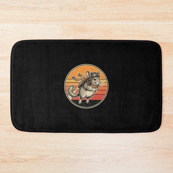 Item preview, Retro Jetpack Aviator Chinchilla Vintage Badge designed and sold by DuckOddity.