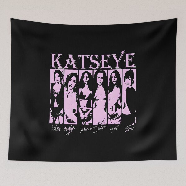 Item preview, KATSEYE Members Vintage K-Pop Girl Group Graphic T-Shirt designed and sold by defvulan.