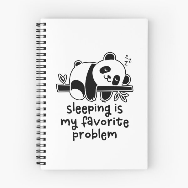 Item preview, Sleeping is My Favorite Problem - Funny Sleepy Panda designed and sold by gunaone-design.