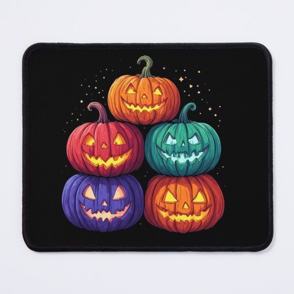 Item preview, Colorful Jack O Lantern Pumpkin Cluster Halloween Design designed and sold by alizye.
