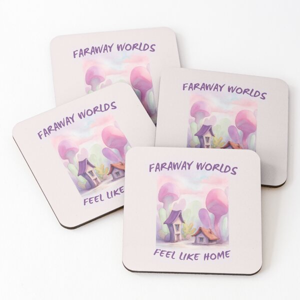 Item preview, Faraway Worlds Feel Like Home designed and sold by amusefullife.
