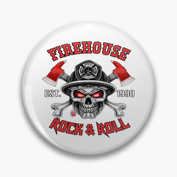 Item preview, Firehouse Rock & Roll Skull designed and sold by HesseCove.