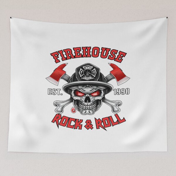 Item preview, Firehouse Rock & Roll Skull designed and sold by HesseCove.