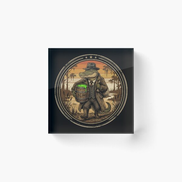 Item preview, Retro Bootlegger Alligator Vintage Badge designed and sold by DuckOddity.