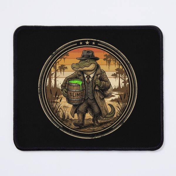 Item preview, Retro Bootlegger Alligator Vintage Badge designed and sold by DuckOddity.