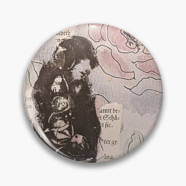 Item preview, Floral Mary - Mixed Media Collage Print designed and sold by SnapStick Travel Stickers.