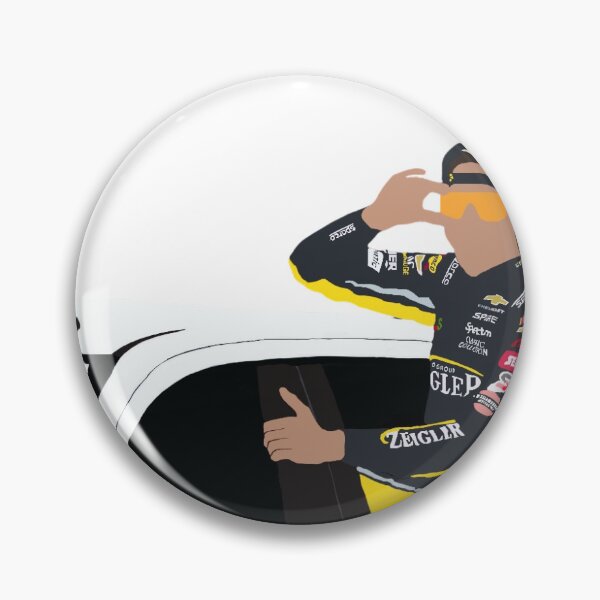 Item preview, Carson Hocevar Leaning on No. 77 Chevrolet | Minimalist NASCAR Fan Art designed and sold by Mal Motion.