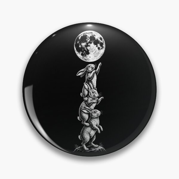 Item preview, Bunny Howling Moon Funny 90s Easter Rabbit Lover Retro Vintage designed and sold by gunaone-design.