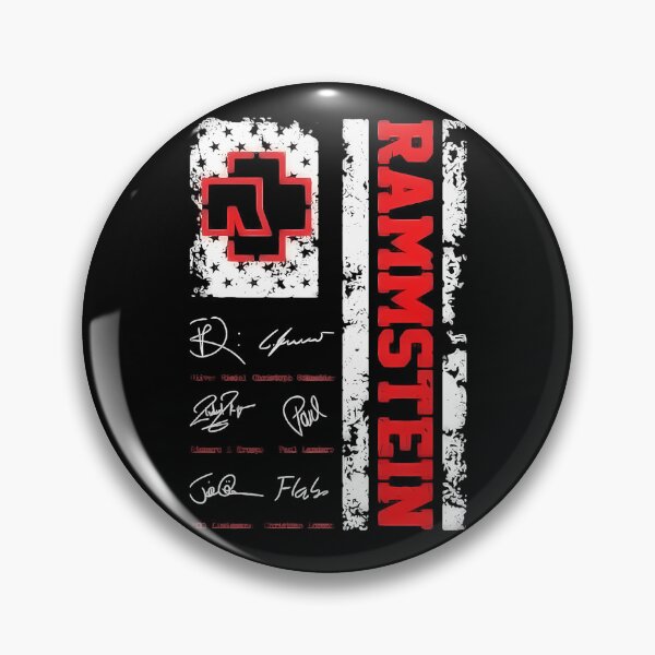 Item preview, Rammstein Autographed Poster with US Flag designed and sold by GoldRoad.