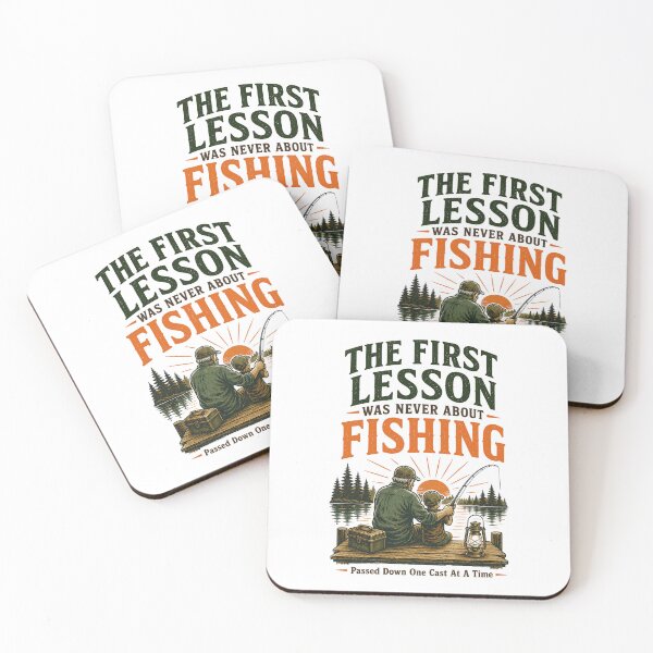Item preview, The First Lesson Was Never About Fishing Father Gift designed and sold by Colorful Designs.