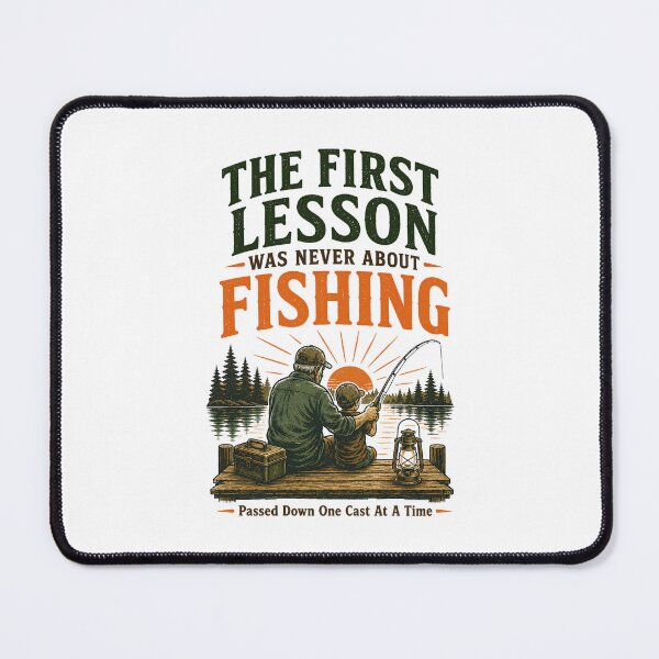Item preview, The First Lesson Was Never About Fishing Father Gift designed and sold by Colorful Designs.
