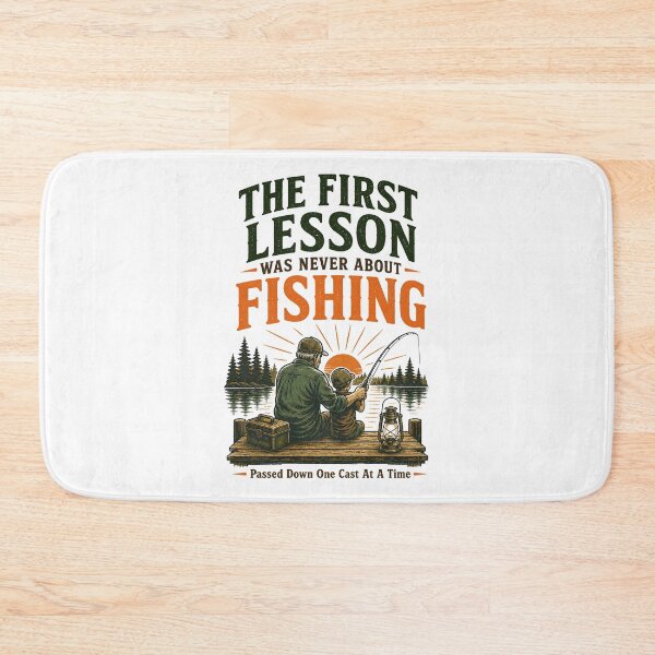 Item preview, The First Lesson Was Never About Fishing Father Gift designed and sold by Colorful Designs.