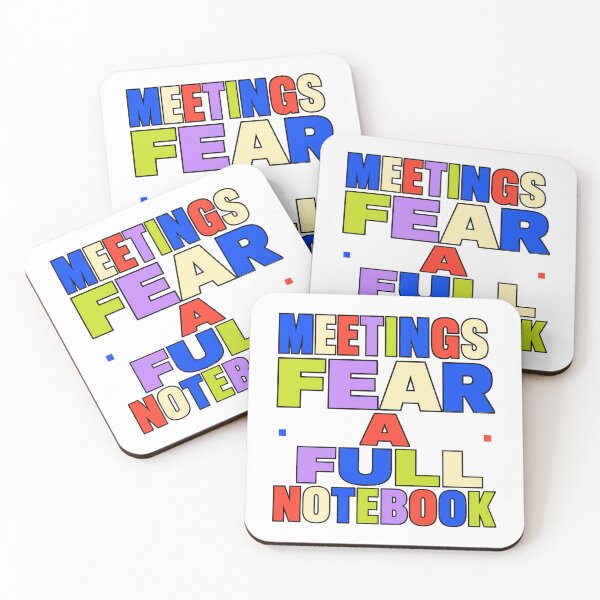 Item preview, Meetings Fear A Full Notebook designed and sold by aihrgdesign.