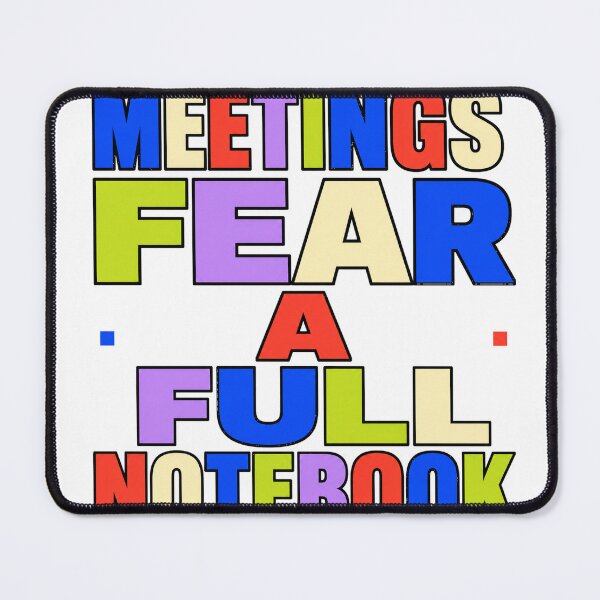Item preview, Meetings Fear A Full Notebook designed and sold by aihrgdesign.
