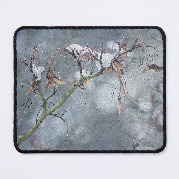 Item preview, Maple branch with melting snow in early spring designed and sold by yuretzius.