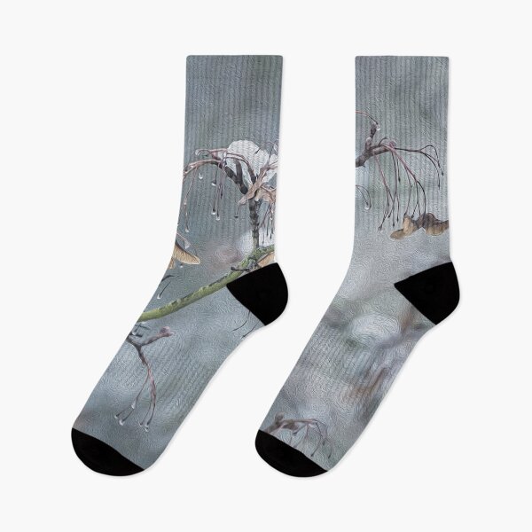 Item preview, Maple branch with melting snow in early spring designed and sold by yuretzius.