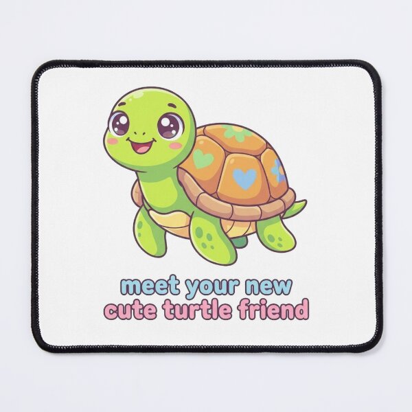 Item preview, Meet Your New Cute Turtle Friend | Adorable Kawaii Turtle Cartoon Design designed and sold by morning sun.