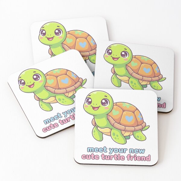 Item preview, Meet Your New Cute Turtle Friend | Adorable Kawaii Turtle Cartoon Design designed and sold by morning sun.