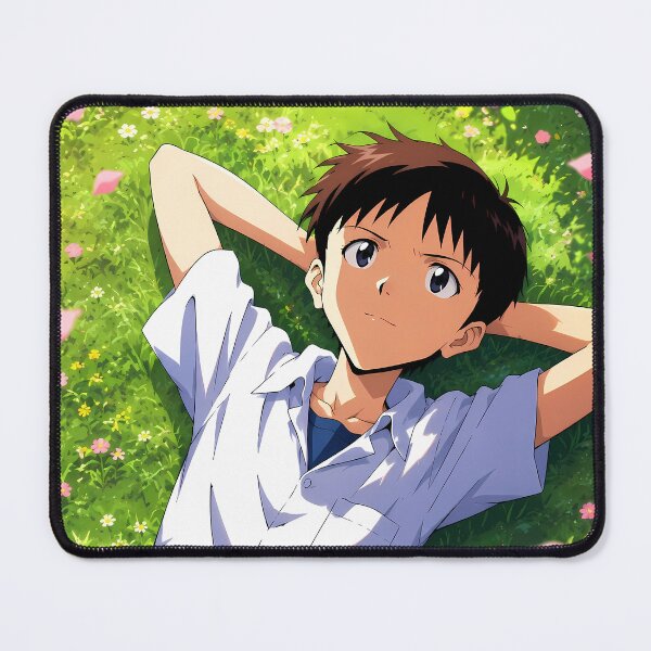 Item preview, Shinji Ikari Neon Genesis Evangelion Peaceful Flower Meadow designed and sold by Dashsopaner.