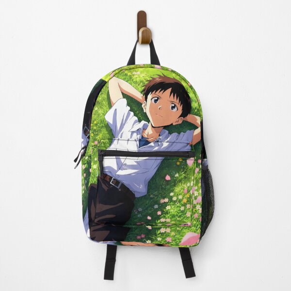 Item preview, Shinji Ikari Neon Genesis Evangelion Peaceful Flower Meadow designed and sold by Dashsopaner.