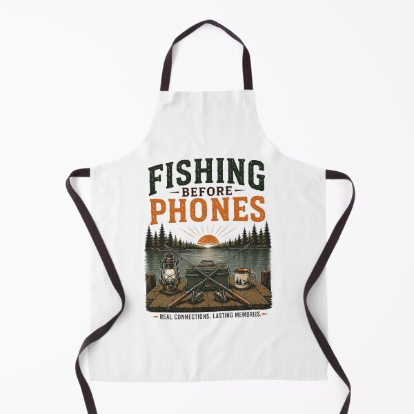 Item preview, Fishing Before Phones Vintage Angler Camping Dock designed and sold by Colorful Designs.