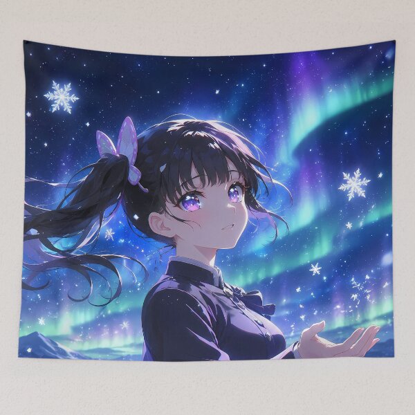 Item preview, Kanao Tsuyuri Demon Slayer Aurora Snowfall Wonder designed and sold by Dashsopaner.